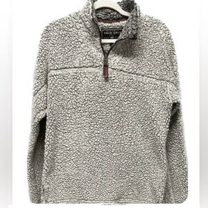 NWOT True Grit Unisex Frosty Tipped Sherpa Pullover Jacket–Men’s XS /Women’s S-M
